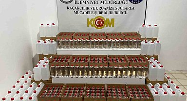 Samsun'da 1 ton etil alkol ele geçirildi