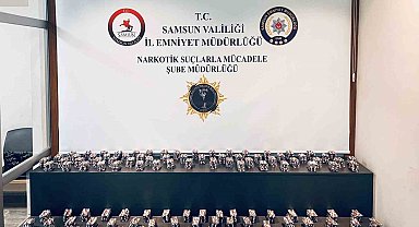 Samsun'da 13 bin 797 adet sentetik ecza ele geçirildi: 2 gözaltı