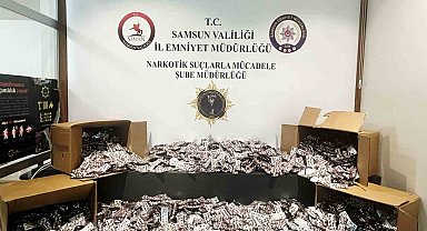 Samsun'da 55 bin 930 sentetik ecza ele geçirildi