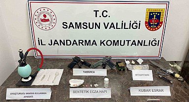 Samsun'da jandarmadan uyuşturucu operasyonu