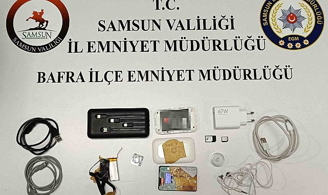 Samsun'da polis ehliyet sınavı için kiralanan kopya düzeneği ele geçirdi
