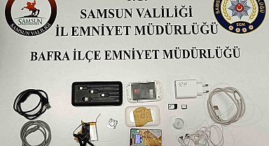 Samsun'da polis ehliyet sınavı için kiralanan kopya düzeneği ele geçirdi