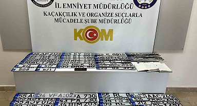 Samsun'da sahte araç plakası operasyonu: 5 kişi yakalandı