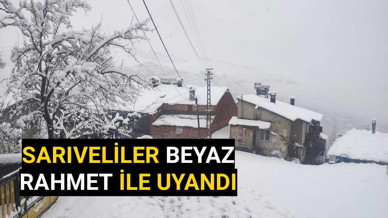 Sarıveliler İlçesi Beyaza Büründü