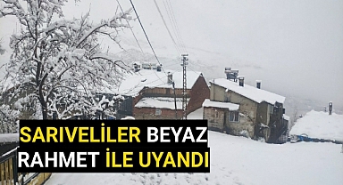 Sarıveliler İlçesi Beyaza Büründü