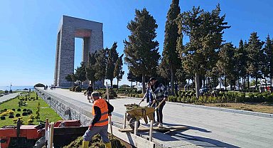 Şehitler Abidesi'nde 18 Mart tören hazırlıkları devam ediyor