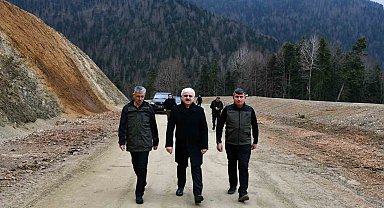 Selden zarar gören Yedigöller yolunda çalışmalar devam ediyor
