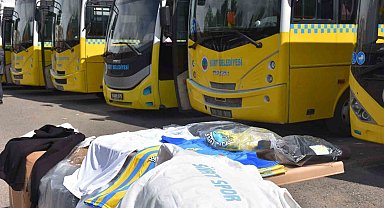 Siirt Belediyesi halk otobüsleri sarı maviye boyandı