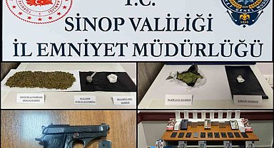 Sinop'ta 1 haftada 23 şüpheli şahıs yakalandı