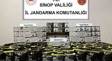 Sinop'ta kaçak tütün operasyonu