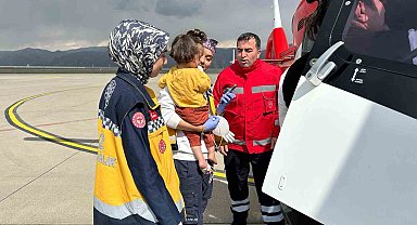 Şırnak'ta enfeksiyon şikayeti olan bebek ambulans helikopter ile Elazığ'a sevk edildi