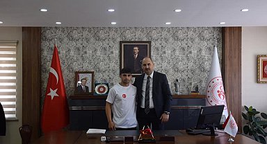 Sporcuya turnuva öncesi destek oldu