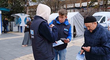 Su tasarrufuna dikkat çekmek için conta dağıttılar