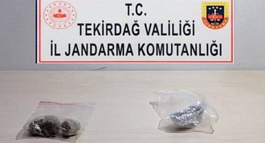 Şüpheli şahsın üzerinde esrar ve metamfetamin ele geçirildi