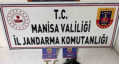 Şüpheliden tabanca ve mermi ele geçirildi
