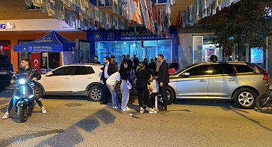 Sürücünün dengesini kaybettiği motosiklet devrildi: 1 yaralı