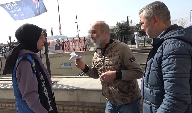 Taksim'de üçüncü defa dilenirken yakalandı