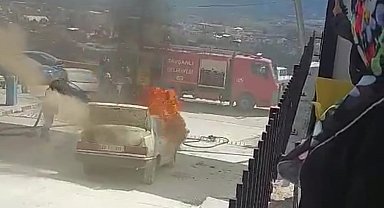 Tavşanlı'da araç yangını