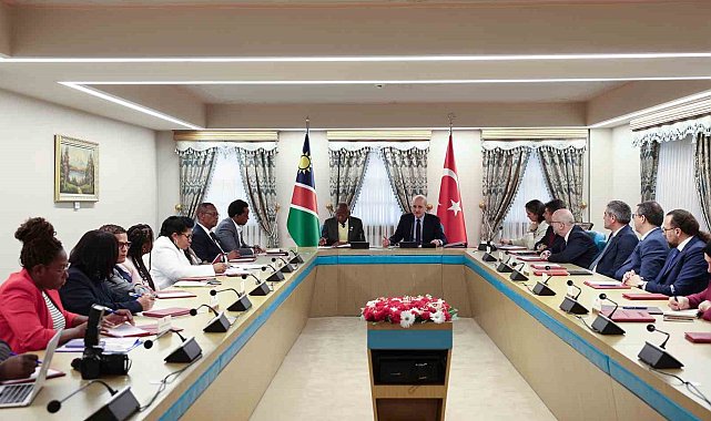 TBMM Başkanı Kurtulmuş, Namibya Ulusal Meclisi Başkanı Katjavivi ile bir araya geldi