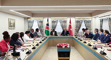 TBMM Başkanı Kurtulmuş, Namibya Ulusal Meclisi Başkanı Katjavivi ile bir araya geldi