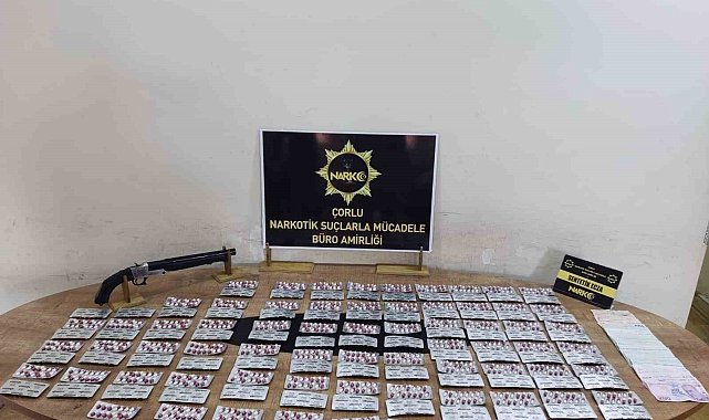Tekirdağ'da bin 876 uyuşturucu hap ele geçirildi