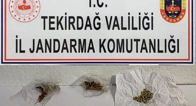 Tekirdağ'da jandarma 10 kişiyi uyuşturucudan yakaladı