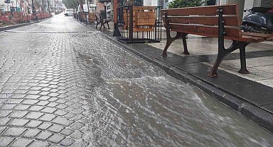 Tekirdağ'da sağanak yağış