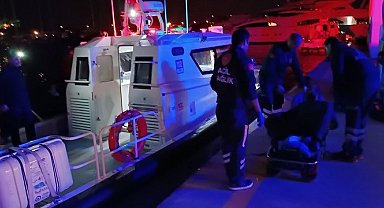 Teknede rahatsızlanan kişinin tahliyesi yapıldı