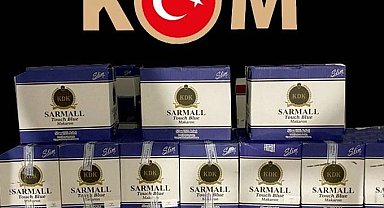 TEM'de durdurulan araçta 710 bin boş makaron ele geçirildi