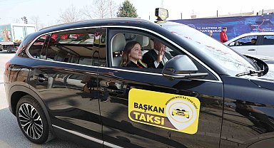 Togg taksi, Başkan Bıyık şoför oldu