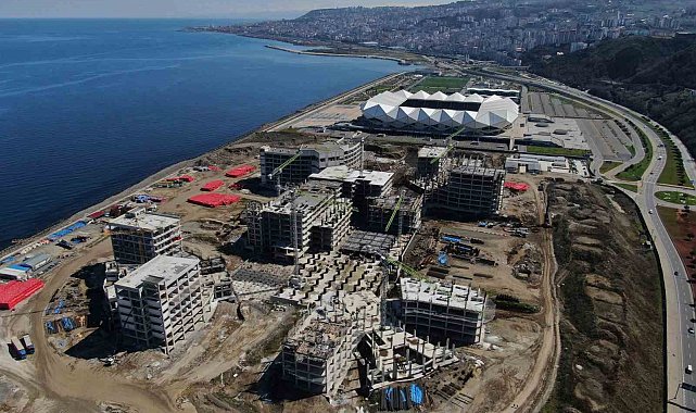 Trabzon Şehir Hastanesi'nin kaba inşaatı tamamlandı