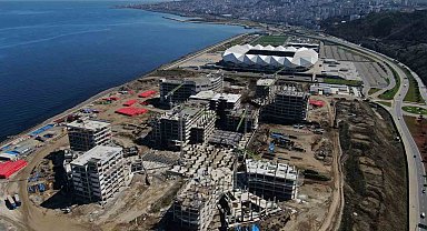 Trabzon Şehir Hastanesi'nin kaba inşaatı tamamlandı