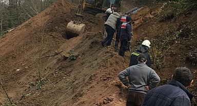 Trabzon'da içme suyu isale hattı çalışması sırasında göçük: 1 ölü