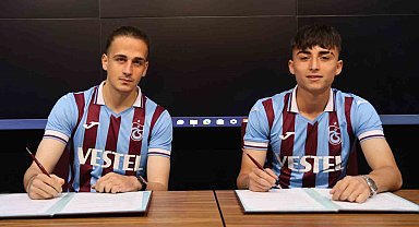 Trabzonspor alt yapısından yetişen 2 oyuncuyla sözleşme imzaladı