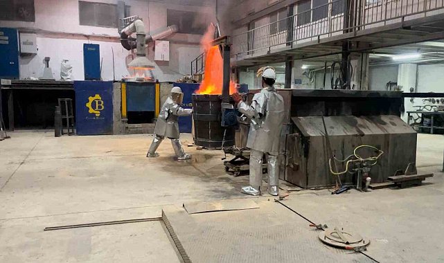 Türkiye'nin en büyük bronz dökümü Çorum'da gerçekleştirildi