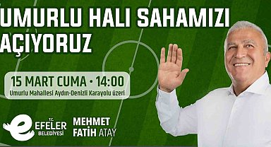 Umurlu Halı Sahası hizmete açılıyor