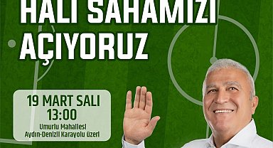 Umurlu'daki halı saha yarın açılıyor