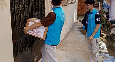 Üniversite öğrencileri ihtiyaç sahibi ailelere destekte bulundu