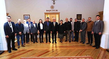 Üretim Kooperatiflerinden Başkan Gürün'e teşekkür ziyareti