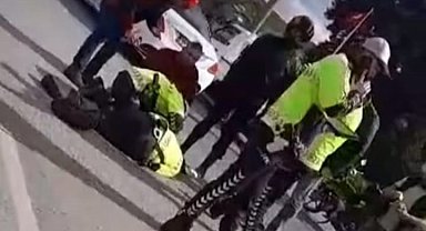Uygulama yapan polis memuruna çarpan sürücü tutuklandı
