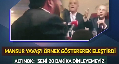 Vatandaş, Mansur Yavaş'ı örnek vererek eleştirdi! Altınok: 'Seni 20 dakika dinleyemeyiz'