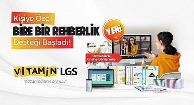 Vitamin LGS'den sınava hazırlık sürecinde bire bir rehberlik desteği