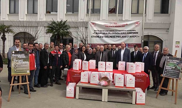 Yalova'da 104 çiftçiye 300 kilo çalı fasulye tohumu dağıtıldı