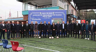 Yalova'da amatör spor kulüplerine malzeme yardımı