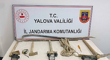 Yalova'da kaçak kazı yapan 4 kişi gözaltına alındı
