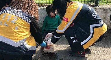 Yola atlayan 4 yaşındaki çocuğa SUV araç çarptı