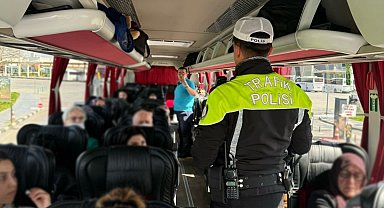 Yolcu otobüslerinde emniyet kemeri uygulaması yapıldı