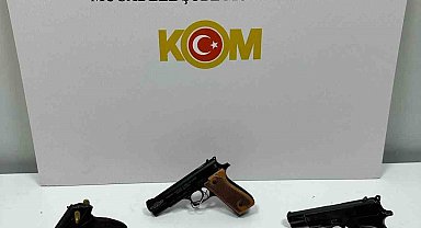 Yolcu otobüsünde 3 tabancayla yakalandı
