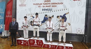 Yunusemreli judocular Denizli'de iki madalya kazandı