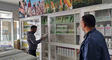 Zirai ilaç ve gübre bayileri denetlendi